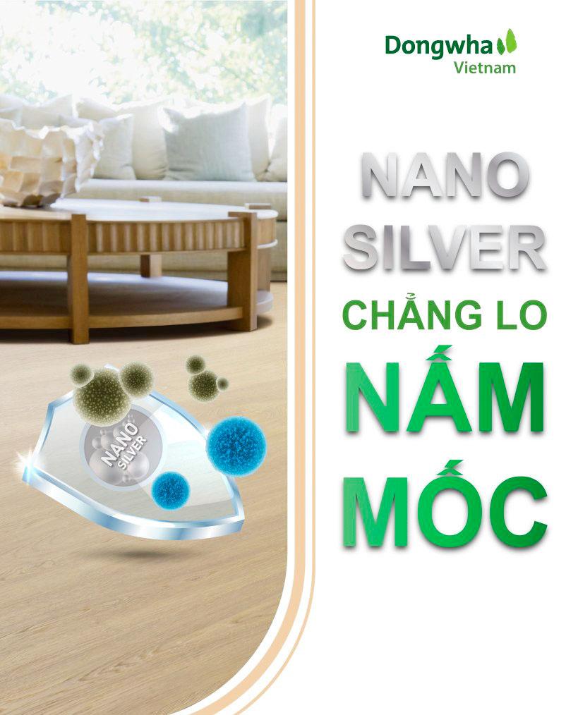 Sàn gỗ Dongwha ứng dụng công nghệ Nano Silver