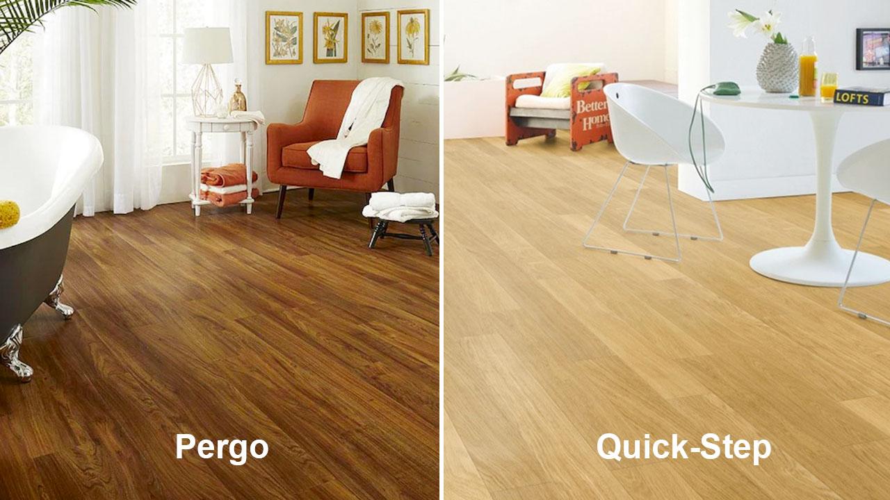 Sàn gỗ công nghiệp Pergo và sàn gỗ công nghiệp Quick-Step