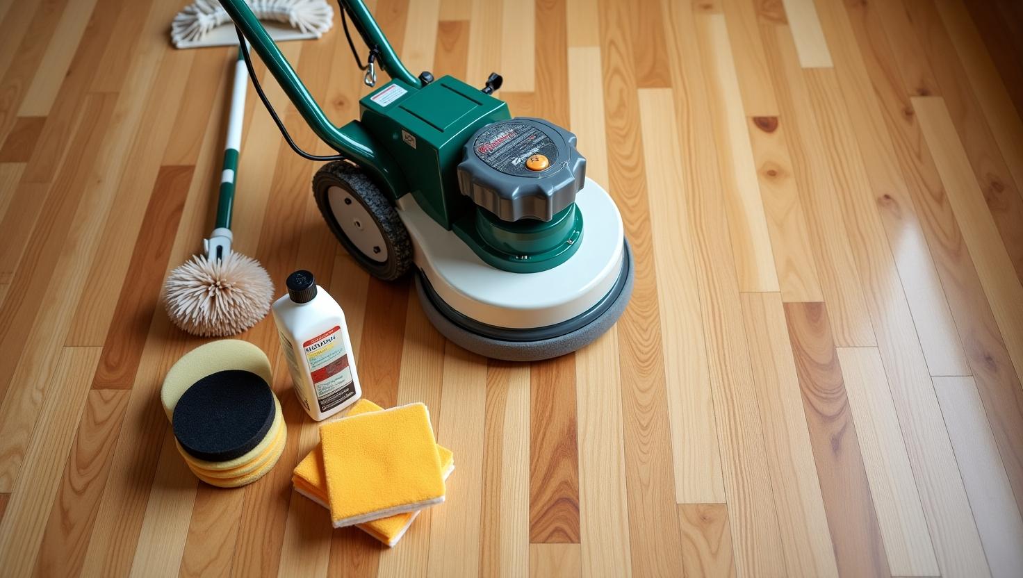 Quy trình đánh bóng sàn gỗ: Chuẩn bị dụng cụ
