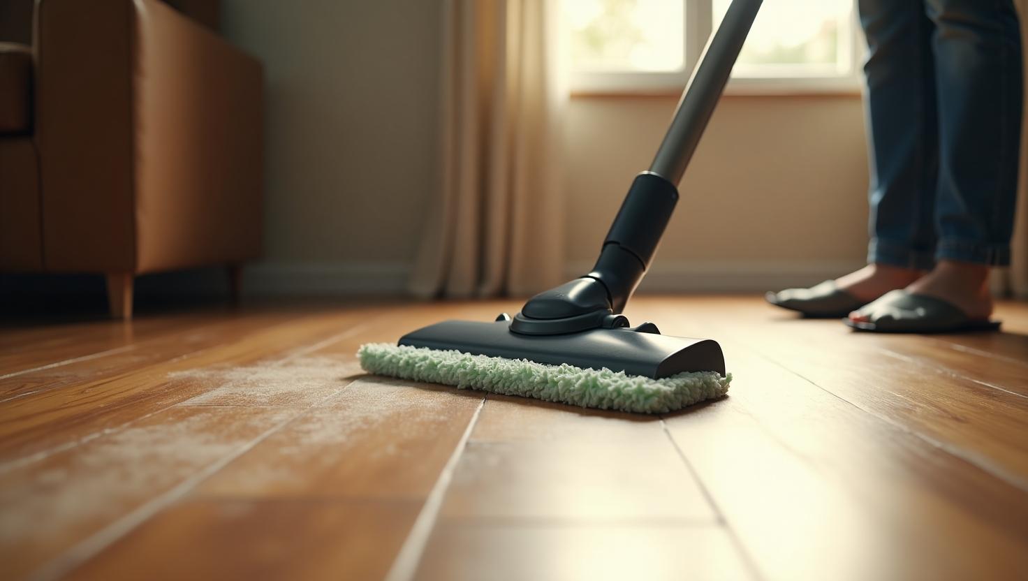 Quy trình đánh bóng sàn gỗ: Bước 1