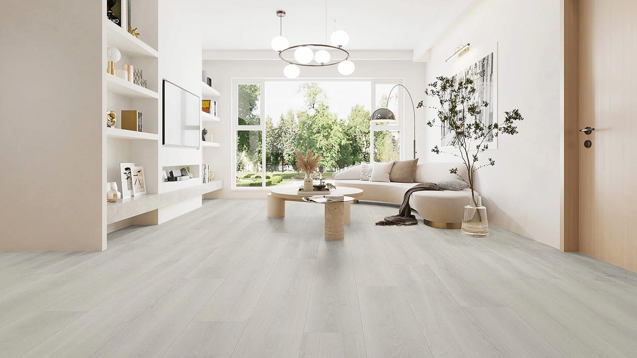 Ánh sáng tự nhiên kết hợp màu sàn gỗ