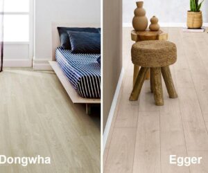 Sàn gỗ Dongwha và Egger