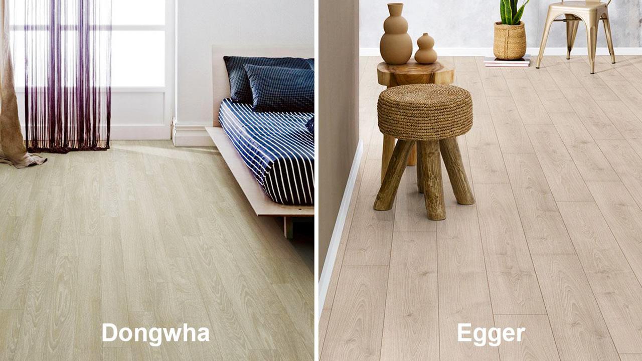 Sàn gỗ Dongwha và Egger