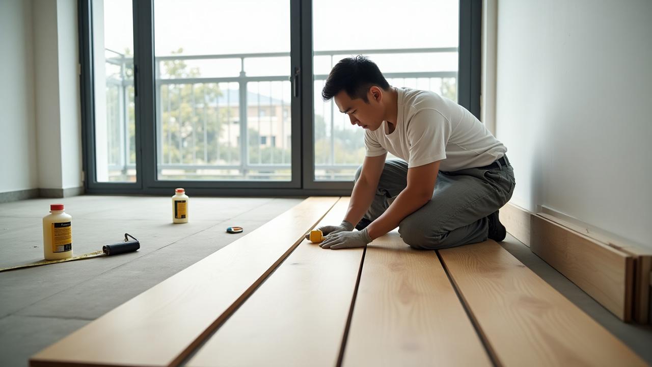 Quy trình lắp đặt sàn gỗ Hàn Quốc và sàn gỗ tự nhiên