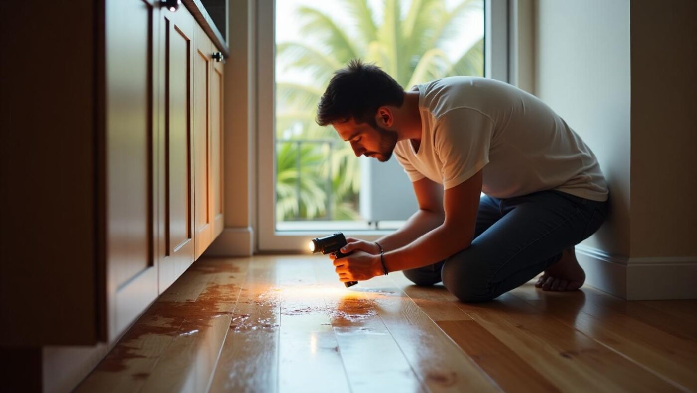 Xử lý sàn gỗ bị ngấm nước - Kiểm tra và xác định nguồn nước