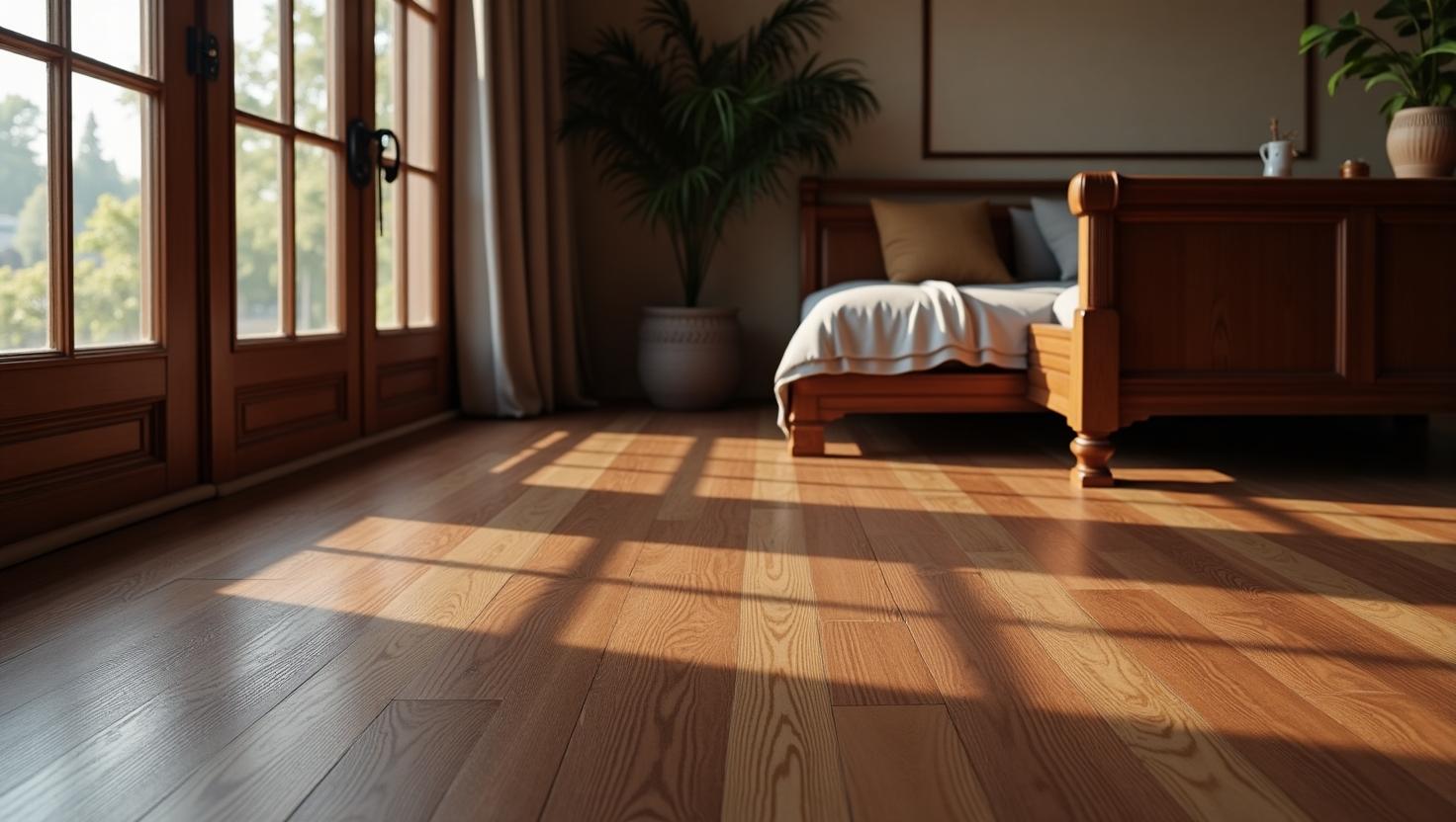 Sàn nhựa giả gỗ Hàn Quốc: Mẫu Cổ Điển Với Tông Màu Nâu Đậm