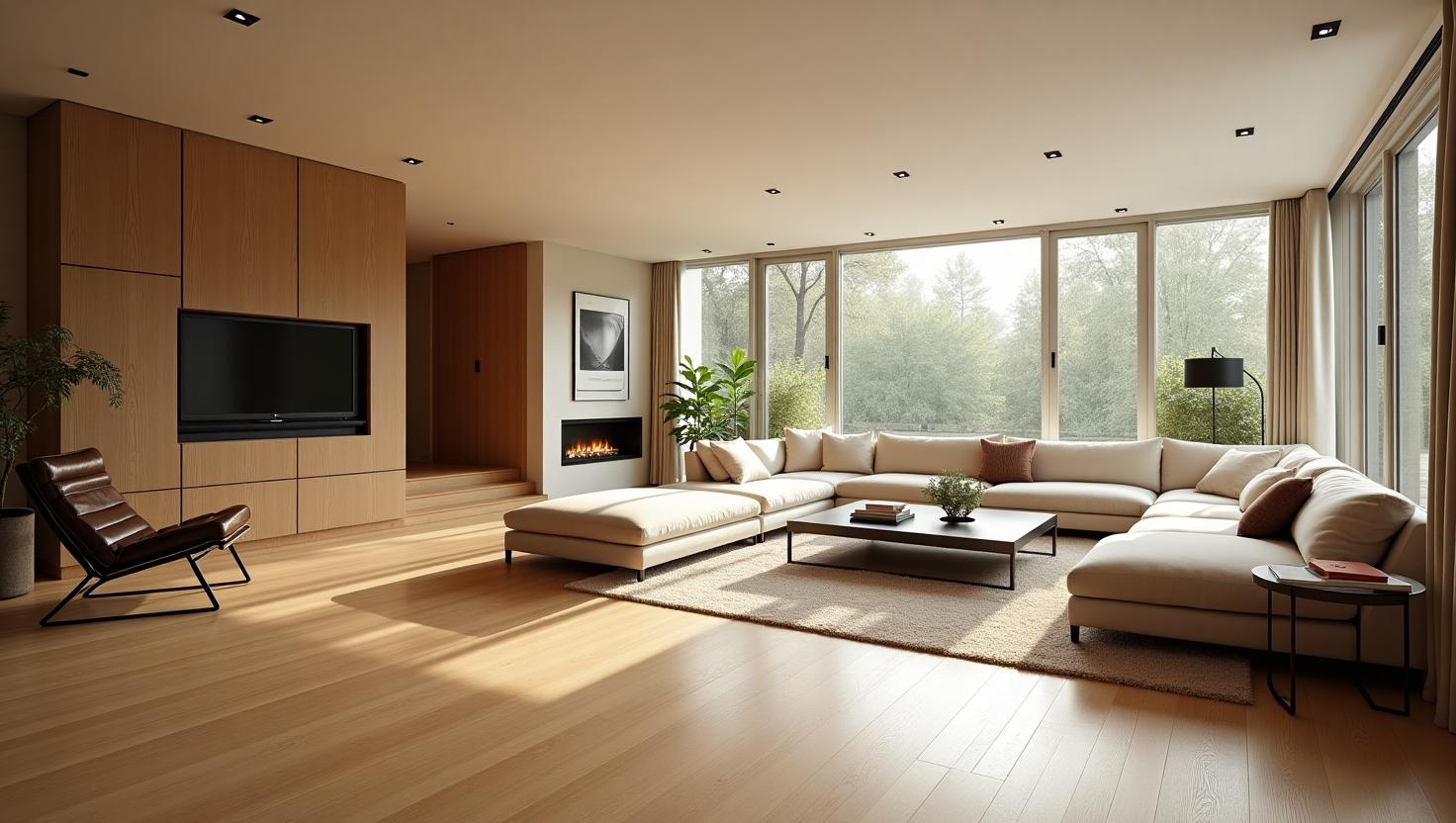 Láp đặt sàn gỗ cho phòng khách