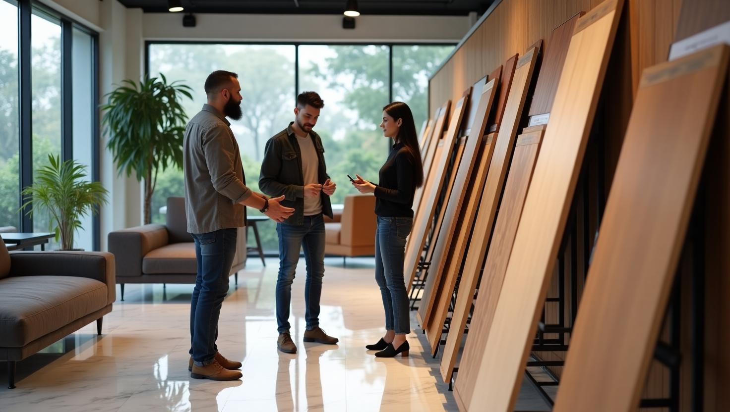 Showroom sàn gỗ công nghiệp tại Việt Nam với nhiều mẫu mã và giá khác nhau