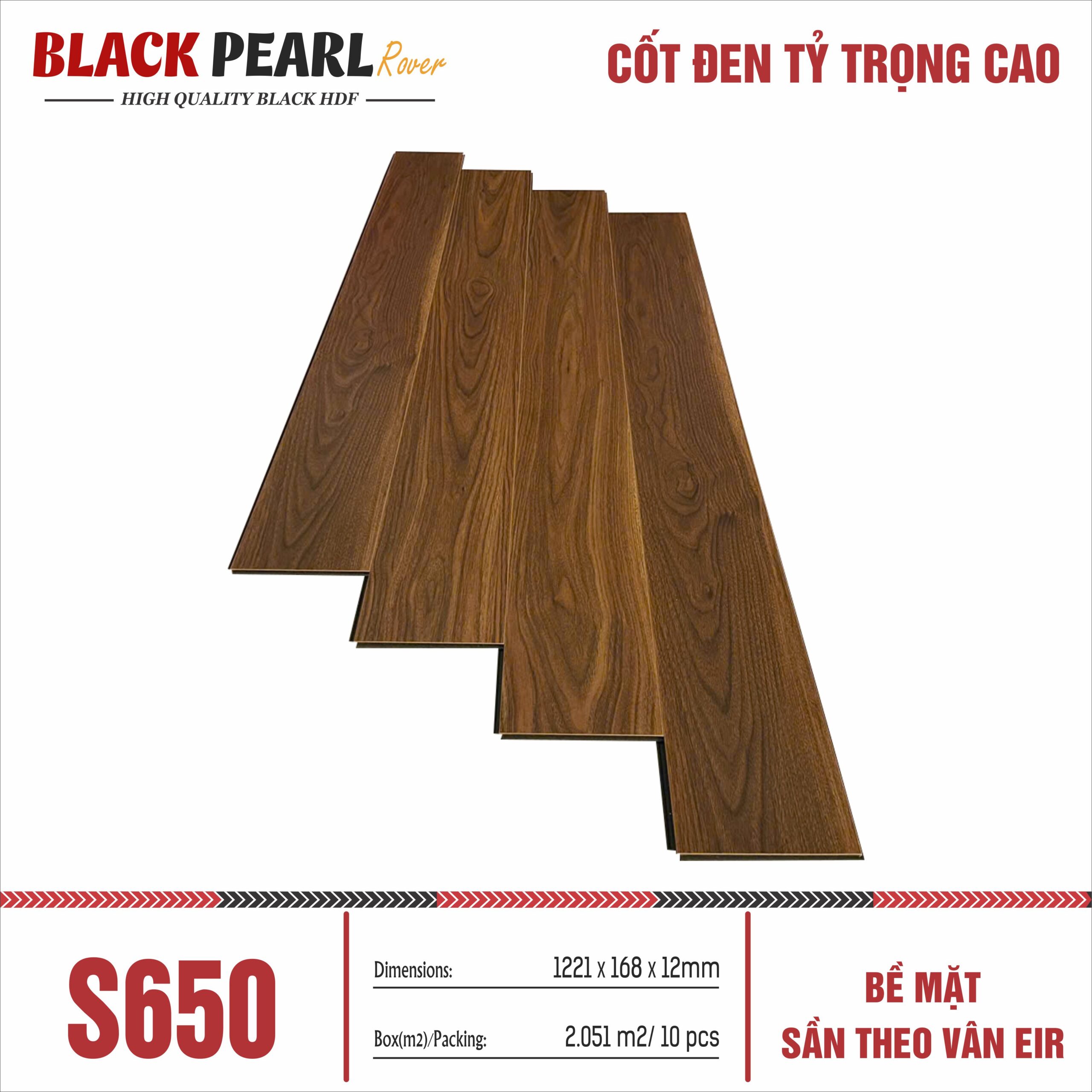 Sàn Gỗ Black Pearl S650