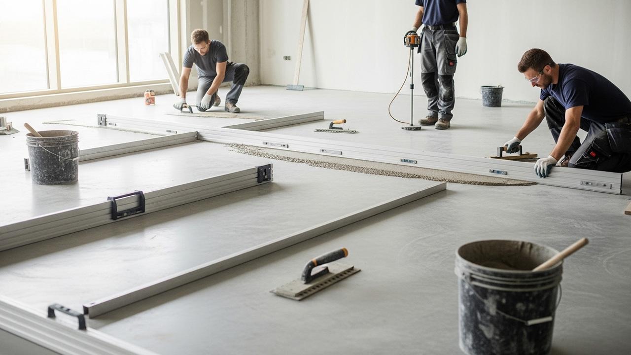 Quy trình lắp đặt sàn gỗ xương cá Malaysia: Chuẩn bị bề mặt