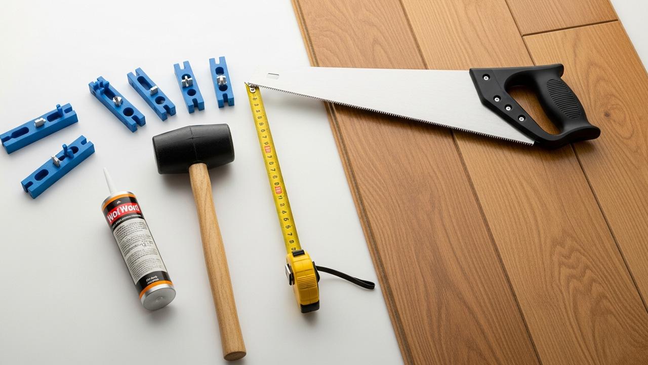 Quy trình lắp đặt sàn gỗ xương cá Malaysia: Chuẩn bị công cụ
